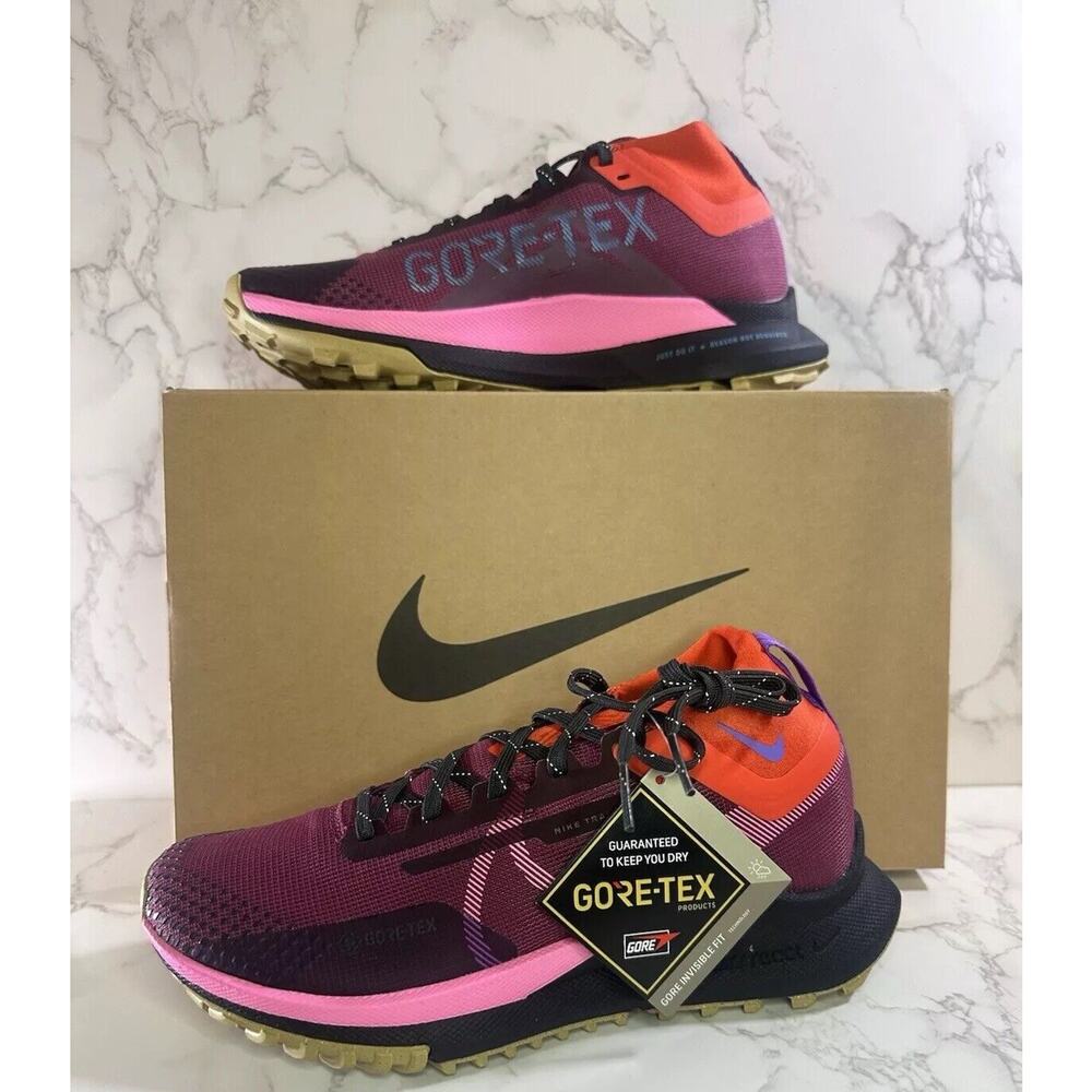 Nike Pegasus Trail 4 Gore-Tex Trail Running Shoes Women's Size 7 Rosewood/Pink